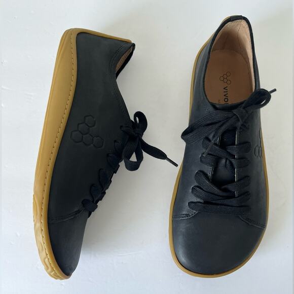 Vivo Barefoot Addis leather comfort sneaker black Ergonomic Design 40 - Picture 2 of 12